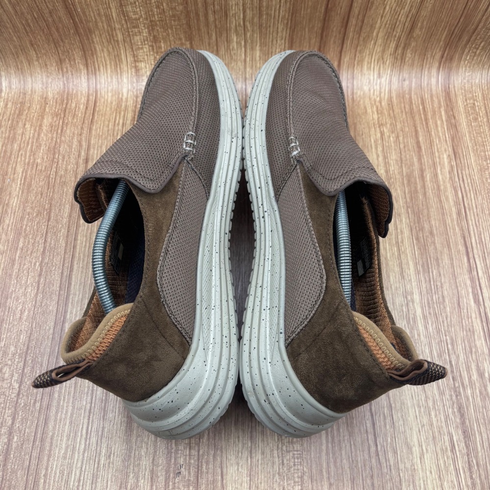 Skechers Classic Fit Slip On Loafers Mens Size 13 Brown Air Cooled Memory Foam - Picture 5 of 8